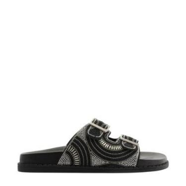 Imagem de Sandália Arezzo Papete Preta Beads Fivelas-Feminino