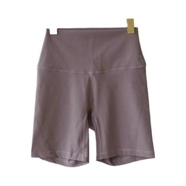 Imagem de Shorts De Yoga Femininos De Cintura Alta, Ajuste Slim, Levanta O Bumbu