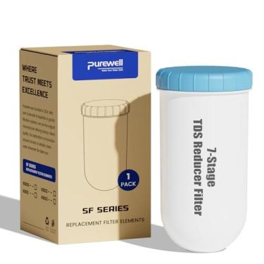 Imagem de Purewell Filtro de água de substituição de 7 estágios de 7 polegadas para Zero Pitcher, sistema da série Purewell SF (1 pacote, série SF)