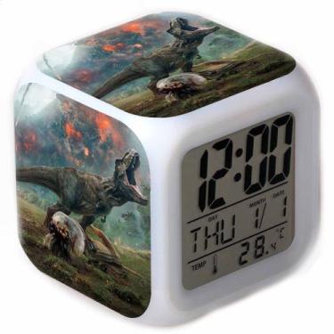 Imagem de Despertador Jurassics Square LED Digital com despertador de 8 cm - yiw