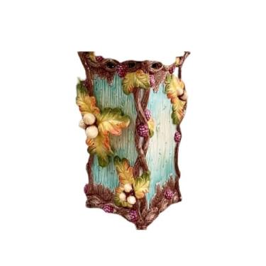 Imagem de Vaso de flores de cerâmica americano decoração tridimensional mesa de centro pintada à mão sala de jantar sala de estar ornamentos vaso para vaso de flores (uma cor)