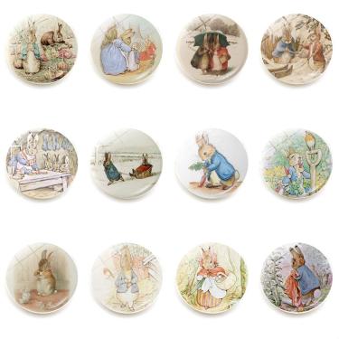 Imagem de Ímãs de geladeira Peters Rabbits Anime 12 unidades/lote para crianças