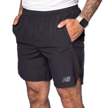 Imagem de Bermuda Masculina New Balance Tenacity Logo 7 Preto, Preto, G