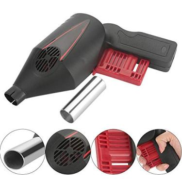 Imagem de GLOGLOW Ignição e Acessórios de Ignição Ventilador para Churrasco, Ferramenta Portátil de Partida de Fogo para Fogueira de Grelha a Carvão, Com Tubo de de Aço Inoxidável para Churrasco Ao Ar Livre,