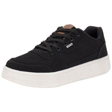 Imagem de Tênis masculino casual confort way 902501, Preto, 41