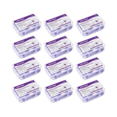 Imagem de Palitos De Fio Dental Descartáveis Com Sabor De Uva 30 50 150 300 600 