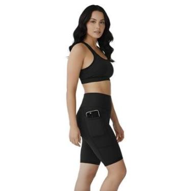 Imagem de Bermuda Fitness Feminina Com Bolsos Laterais-Feminino