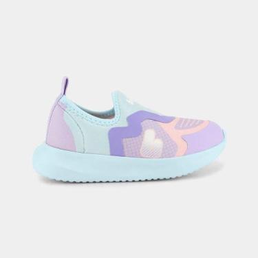 Imagem de Tênis Infantil Bibi Flash Azul com Lilás, 20