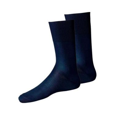 Imagem de Kit com 2 Pares de Meias Social Lupo 1100-011/049, Azul marinho, 37-44
