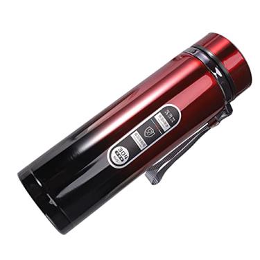 Imagem de aqxreight Garrafa de água Térmica de Qualidade Alimentar Em Aço Inoxidável Cor Graduada Copo Térmico Elegante para Viagens Ao Ar Livre e Resistente para Garrafa de água Térmica Quente e Fria de Aço