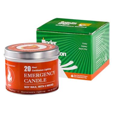 Imagem de Vela Sem Perfume | Velas de Longa Duração | De Queima Até 30 Horas, Equipamento Multiuso Para Emergências, Tempestades E Iluminação De Abrigos Em Preparação Para