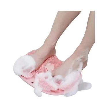 Imagem de Tapete De Massagem De Silicone Para Banho, Massageador De Pés Montado 