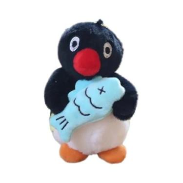 Imagem de Chaveiro De Pelúcia De Pinguim Fofo, Pingente De Boneco De Animal Ador