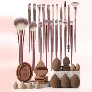 Imagem de Pincéis de maquiagem, kit de maquiagem multifuncional com 39 pincéis de maquiagem, conjunto de pincéis de maquiagem (conjunto de 39 peças)