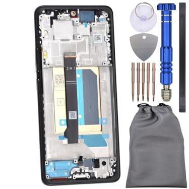 Imagem de Digitalizador de tela sensível ao toque com moldura para Xiaomi Redmi Note 14 Pro+ 5G Preto 6.67