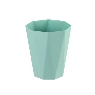 Imagem de KEG801302 Lixeira simples para casa, sala de estar, banheiro, cozinha sem tampa, cesta de papel grande criativa para quarto, escritório, vaso sanitário e cozinha (verde, grande)