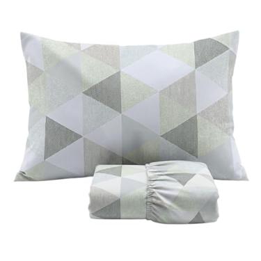 Imagem de Jogo de Lençol Cama Solteiro Malha 100% Algodão 2 Peças Estampado Com Elástico Toque Macio Cozzilar (Modelo 9)