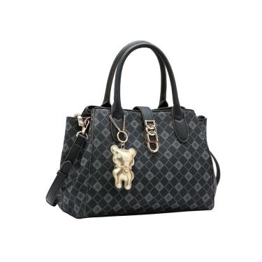 Imagem de Bolsa Feminina Chenson Monograma Elemento Grafico - Alça de Mão - Preto  3485385