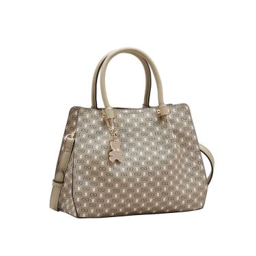 Imagem de Bolsa Feminina Chenson Monograma Baby Urso - Alça de Mão - Natural  3485371