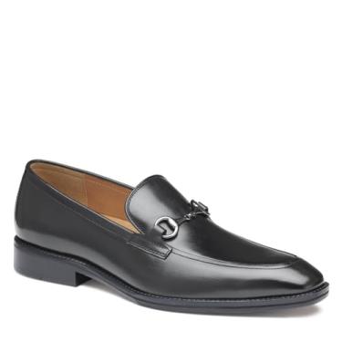 Imagem de Johnston & Murphy Sullivan Bit – Sapato social masculino casual de couro para negócios, sapatos confortáveis para homens, Preto, 45