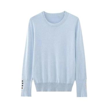 Imagem de Suéter Feminino De Inverno Tricotado Multicolorido, Estilo Casual Com 