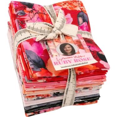 Imagem de Lauren Wan Ruby Rose 20 Quarters Fat Quarters 1 Painel Robert Kaufman Tecidos FQ-2278-21