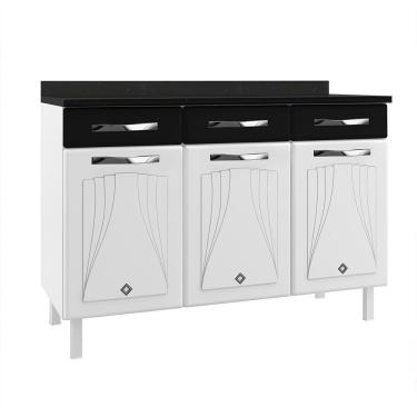 Imagem de Balcão De Cozinha De Aço Triplo Telasul Star New com Tampo