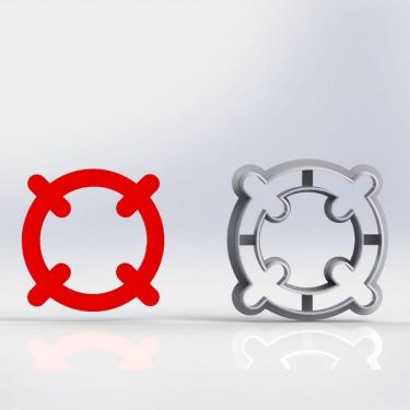 Imagem de Cortador Free Fire Mira Alvo Tamanho 5 Cm