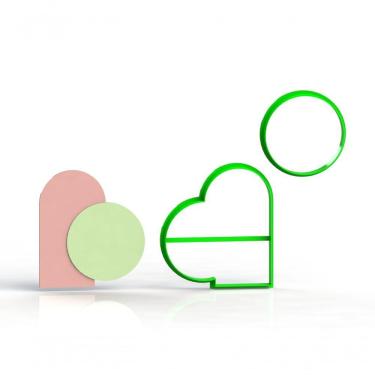 Imagem de Kit Cortador Molduras Arcos Circular Tamanho 8 Cm