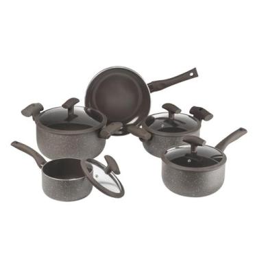 Imagem de Conjunto 5 Peças Panelas Hercules Marrom