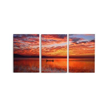 Imagem de Quadro Decorativo Para Sala 60X120Cm Pescador Quarto Grande