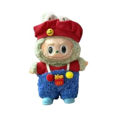 Imagem de Boneco Labubu Com Acessórios De Roupa De Trabalho E Cosplay: Hambúrgue
