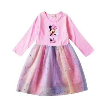 Imagem de Vestido De Princesa Tutu De Manga Longa Para Meninas Pequenas Com Rend