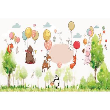 Imagem de Fundo Fotográfico Em Tecido Mundo Dos Balões 2,80X1,50.