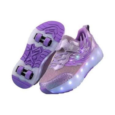 Imagem de Tênis De Skate Com Luzes LED Para Meninos E Meninas, Com Carregamento 