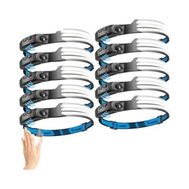 Imagem de Lanterna De Cabeça LED Recarregável Com Sensor 270 graus Lanterna De C