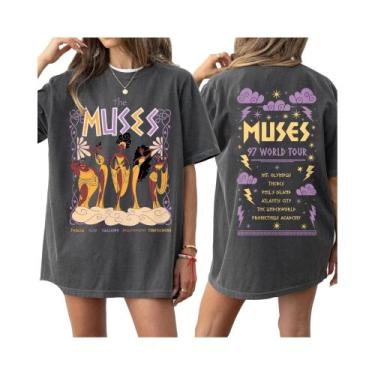 Imagem de Camiseta De Algodão Feminina E Masculina Extra Grande Disney Hercules 