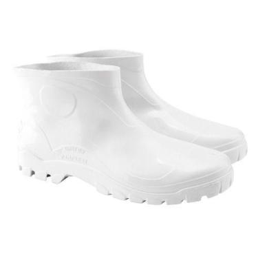 Imagem de Bota Flex Pvc/ Borracha Branca C/ Curto Impermeável - Calfor Pampeana,