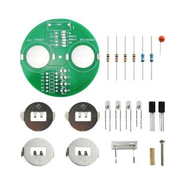 Imagem de Lanterna LED Rotativa DIY Com Componentes Eletrônicos, Sem Bateria Inc
