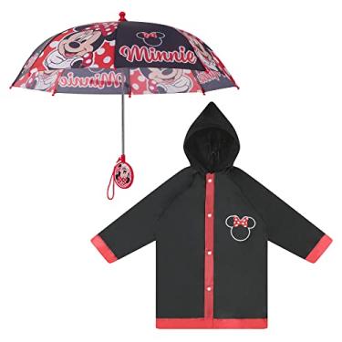 Imagem de Disney Guarda-chuva e fatiador infantis, Minnie Mouse/Moana/Vampirina Conjunto de roupa...