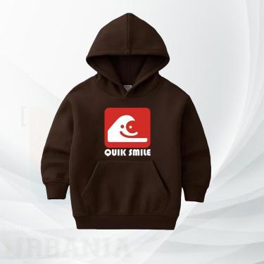 Imagem de Moletom Infantil Premium Quik Smile Moleton estampado Menino Menina Inverno Blusão Casaco de frio-Unissex