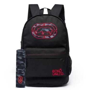 Imagem de Mochila Bolsa Ecko Reforçada Resistente Escolar Masculina-Masculino