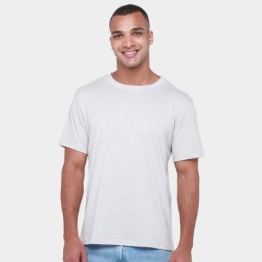 Imagem de Camiseta Ellus Básica Masculina, Prata, M