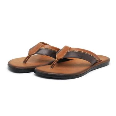 Imagem de Chinelo Masculino Dedo Couro Conforto Moderno-Masculino