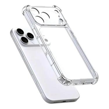 Imagem de Capa Transparente iphone Anti Impacto proteção reforçada com borda pro