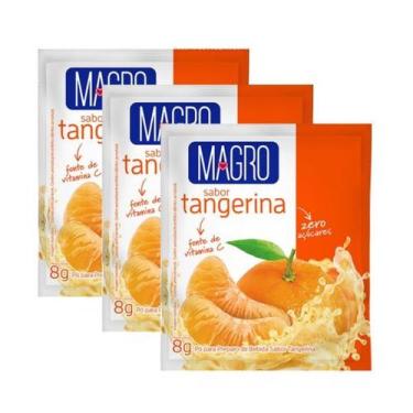 Imagem de Kit 3 Refresco Magro Sabor Tangerina Suco Zero Açúcares de 8g - Lowçuc