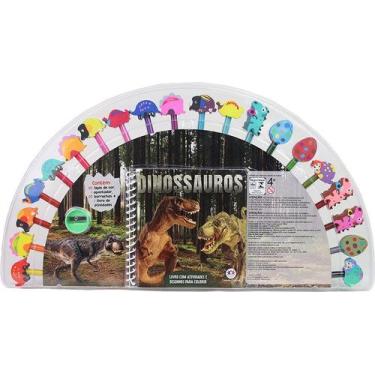 Imagem de Livro - Dinossauros - Livro com Atividades e Desenhos para Colorir