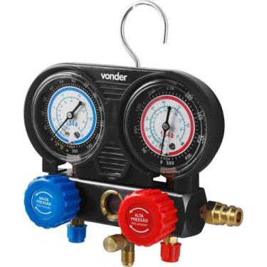 Imagem de Manifold 120-500Lbf Ar Condicionado Automotivo 7/16'' Vonder