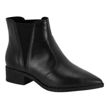 Imagem de Bota Feminina Beira Rio Bico Fino Country Conforto 9091200, 37, Preto