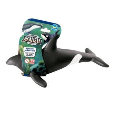 Imagem de Baleia Orca Animal Brinquedo Vinil Coleção Realista Cometa - Brinquedo
